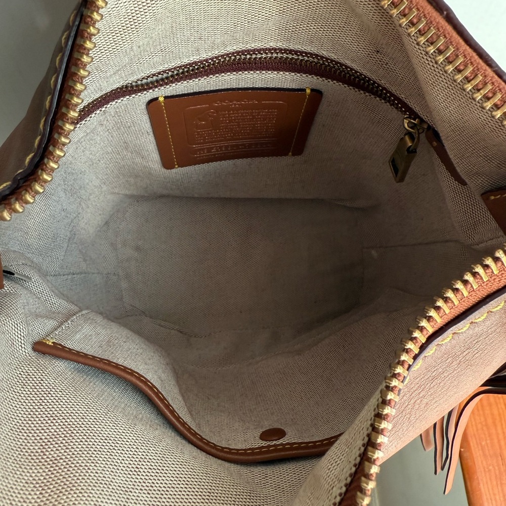 Coach 1941 Duffle 20 Saddle Leather with Brass Hardware EUC - Picture 7 of 8